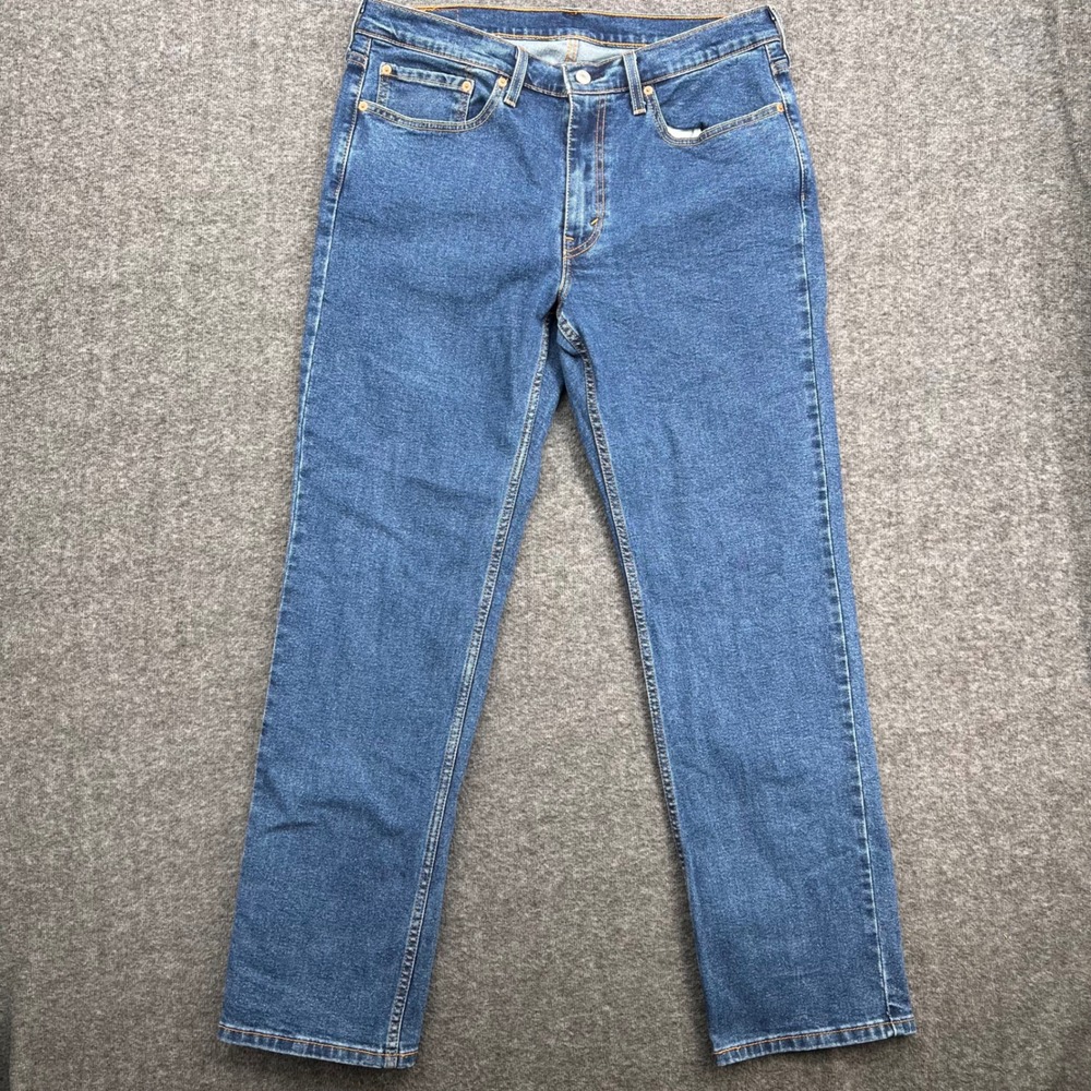 Levis 514 Straight Fit Jeans Blue Medium Wash Denim Pants W34
